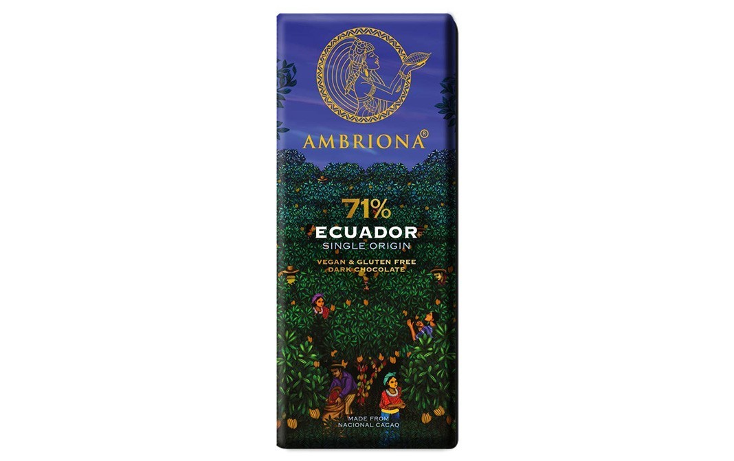 Ambriona 71% Ecuador Single Origin Dark Chocolate   Box  50 grams